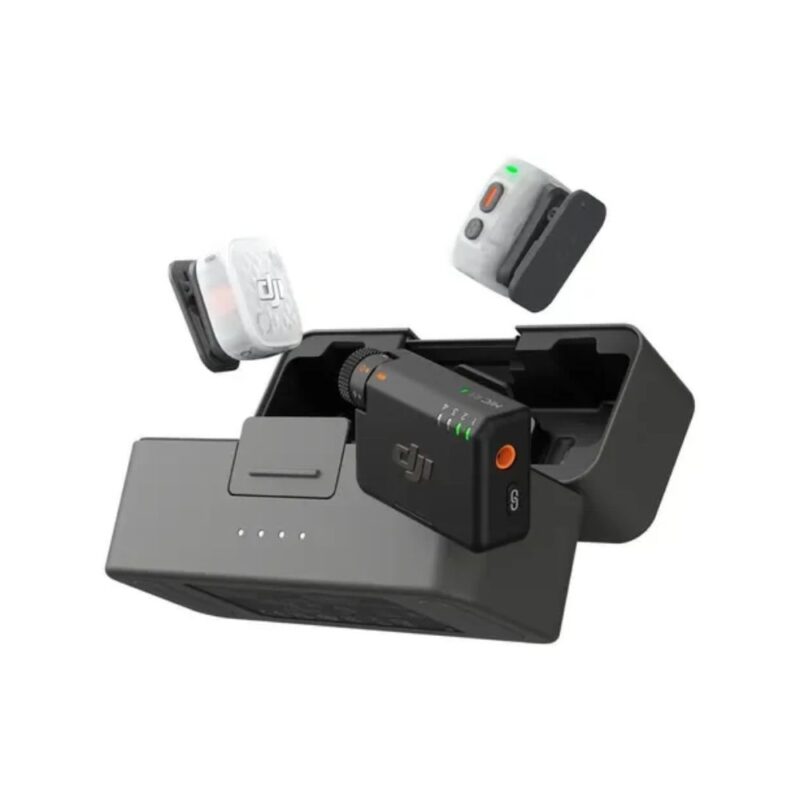DJI Mic Mini 2S Combo – 2 TX + Receptor + Case de Carga